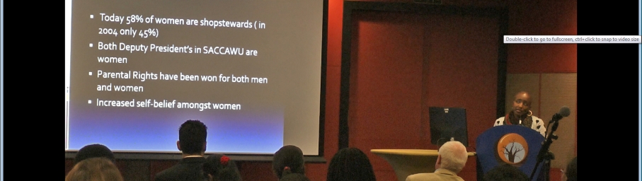 Zuziwe Khuzwayo addressing the audience at WSSF 2015
